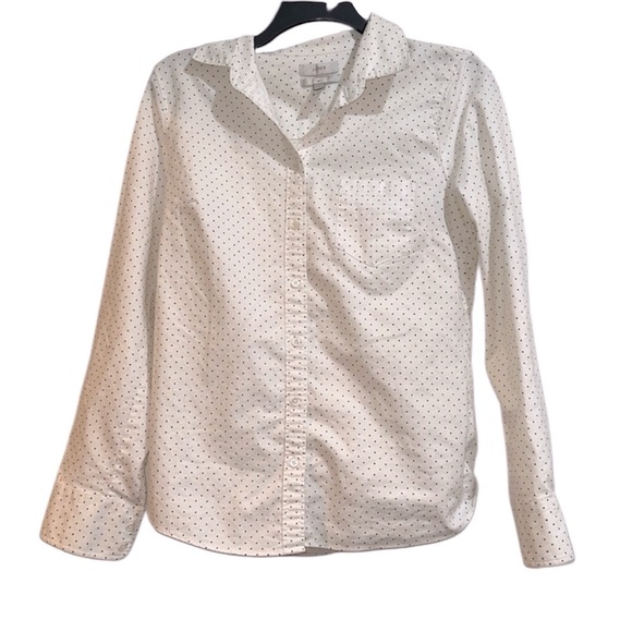 J. Crew white Shirt with Black Dots size 4 boy fit - Picture 2 of 7